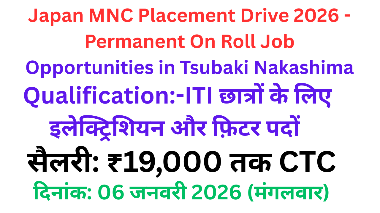 Japan MNC Placement Drive 2026